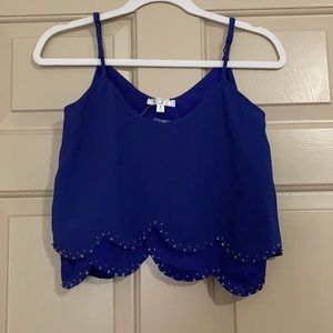 TCEC Royal Blue Crop Top